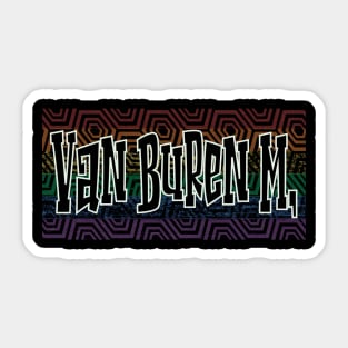 LGBTQ PATTERN AMERICA VAN BUREN Sticker